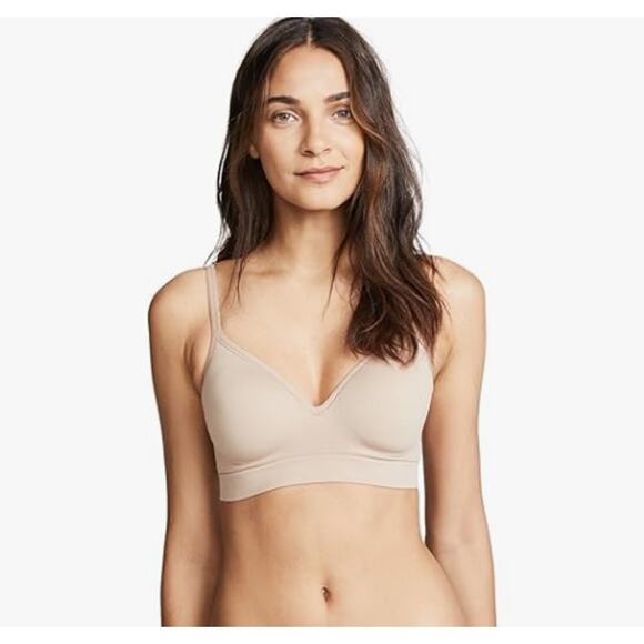 YUMMIE TUMMIE XSMALL DAWN ULTRALIGHT SEAMLESS WIRE FREE CONTOUR ALMOND BEIGE NEW - Picture 1 of 9